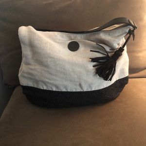 Timberland cloth/leather tote bag